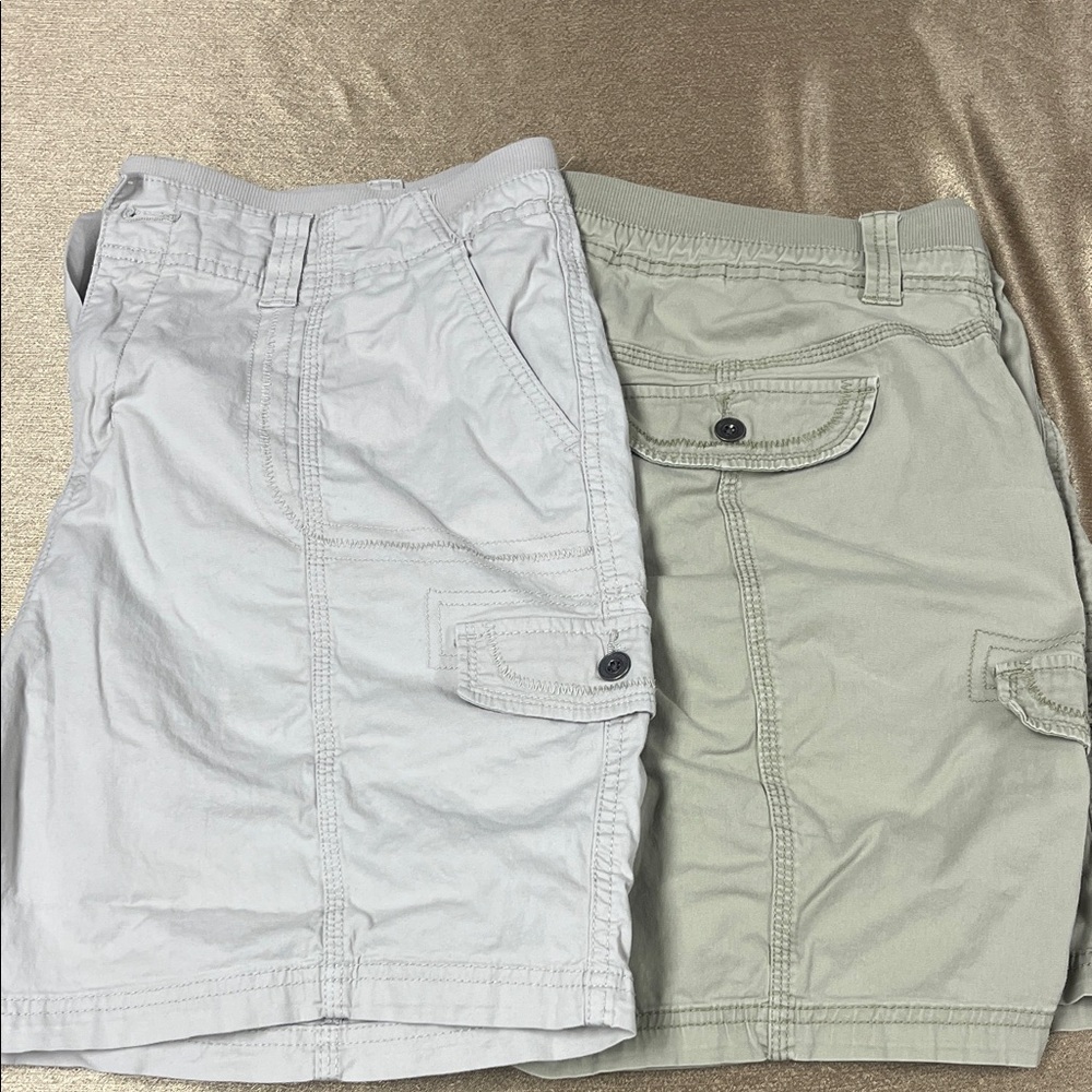 Style & Co. Women’s Twin Cargo Shorts — Stone & Sage